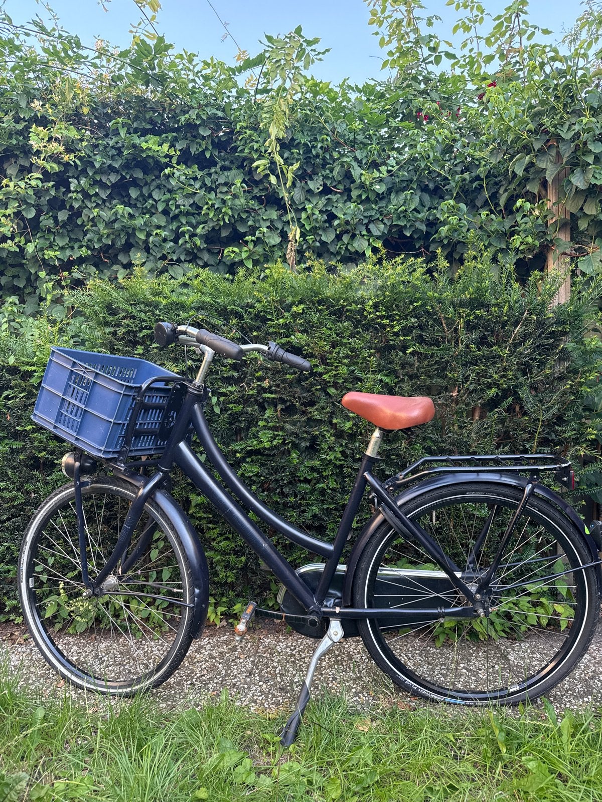 Cortina U4 26 inch damesfiets met krat, goede staat, Overige merken, Terugtraprem, Gebruikt, Versnellingen