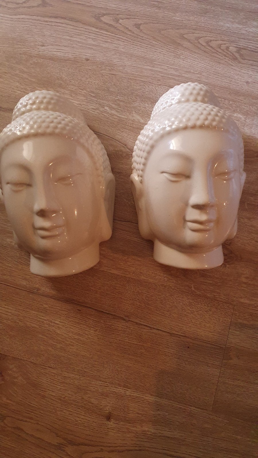 Boeddha hoofden voor aan de muur, Ophalen of Verzenden