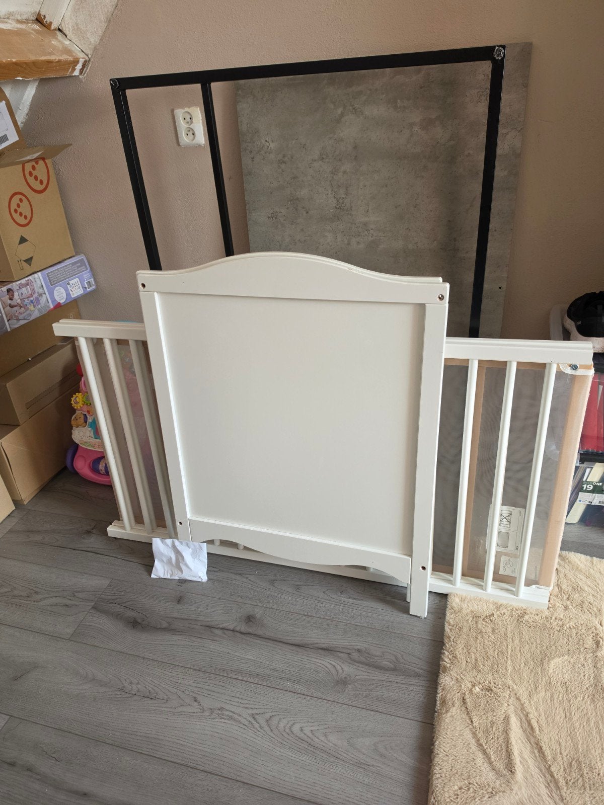 IKEA Smågöra ledikant - Wit, goede staat, Kinderen en Baby's, Ophalen, Gebruikt, Minder dan 140 cm, Minder dan 70 cm