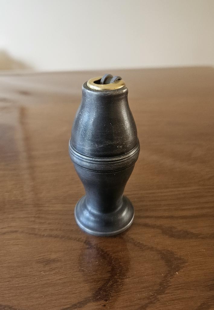 Vintage Tinnen Tafelaansteker (Poppell Jaren '60), Ophalen of Verzenden