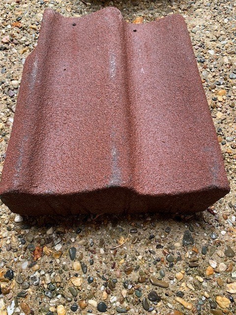 Chaperonpan rood beton, Doe-het-zelf en Verbouw, Steen of Klei, Ophalen of Verzenden, Zo goed als nieuw, Minder dan 5 m²