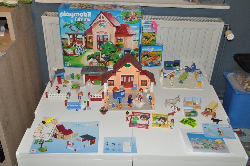 Playmobil pakket dierenkliniek, Ophalen