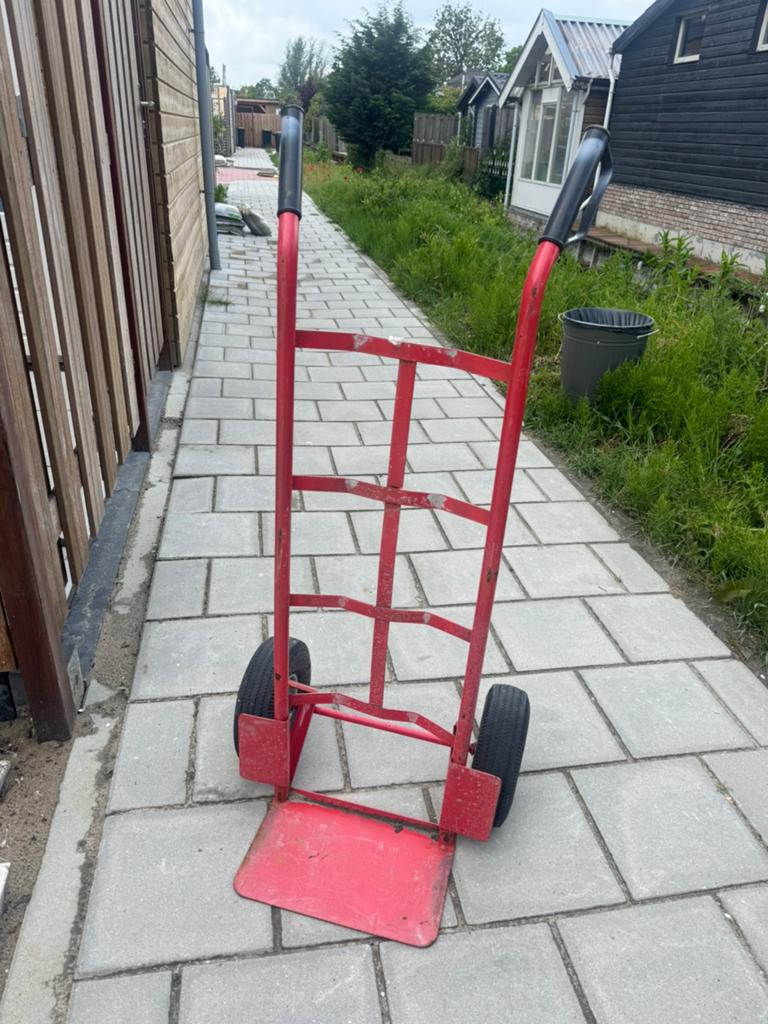 Steekwagen, 60 tot 80 liter, Ophalen of Verzenden, Zo goed als nieuw, Steekwagen