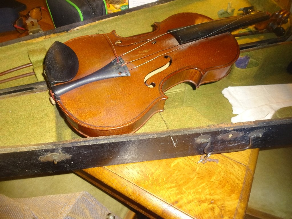 Antieke viool 3/4 van albert claudot uit Dijon, Muziek en Instrumenten, Ophalen, Gebruikt, 3/4-viool, Viool