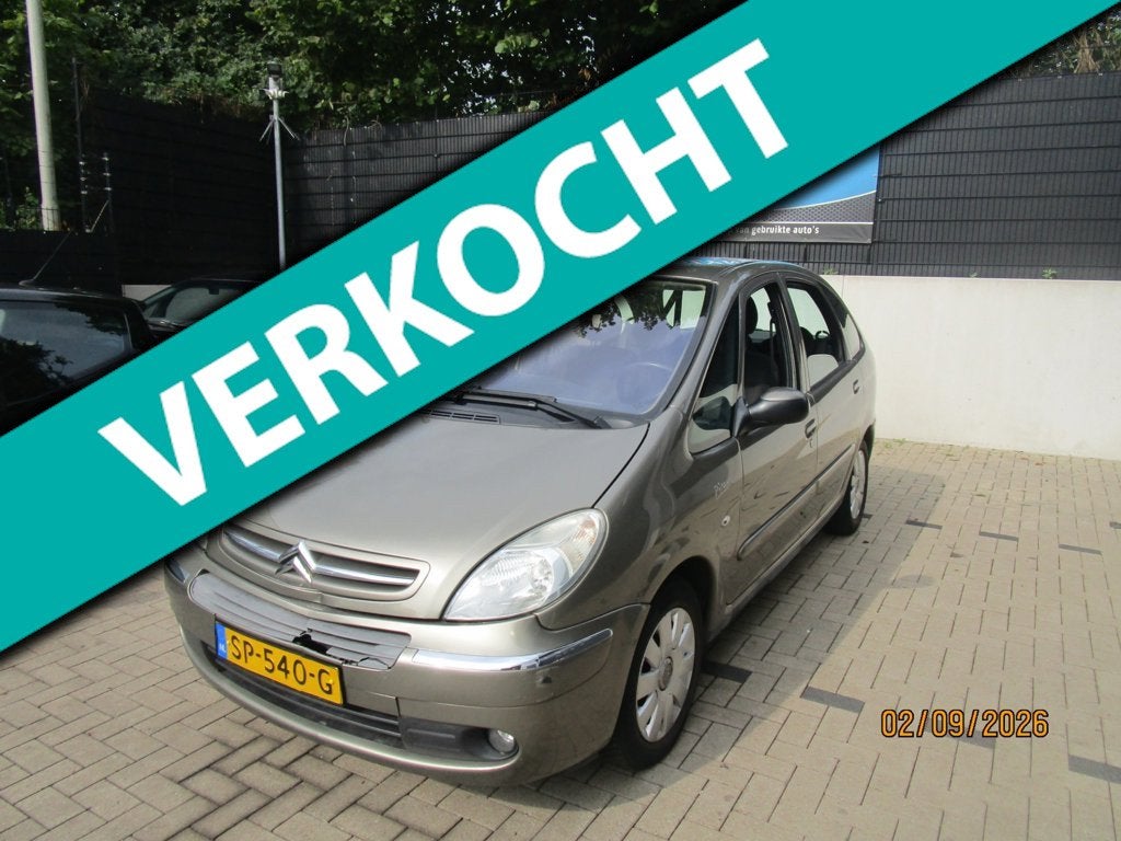 Citroen Xsara Picasso 1.6i-16V Prestige +Airco, Voorwielaandrijving, 4 cilinders, Bruin, 14 km/l