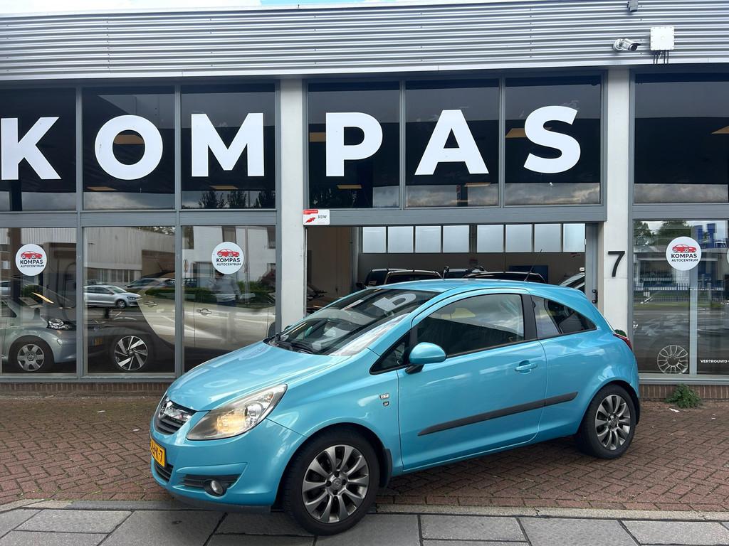 Opel Corsa 1.2 |AIRCO|NAP|USB|Nw.APK|LM.VELGEN|EL.RAMEN| 111, Auto's, Opel, Voorwielaandrijving, Euro 5, Zwart, Blauw