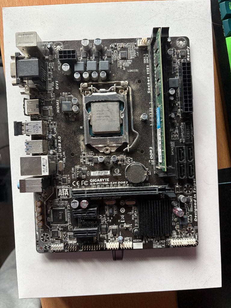 i5-6400 | 8GB DDR3 | Gigabyte GA-H110M-S2H, Computers en Software, Gebruikt, LGA 1151, DDR3, Ophalen of Verzenden