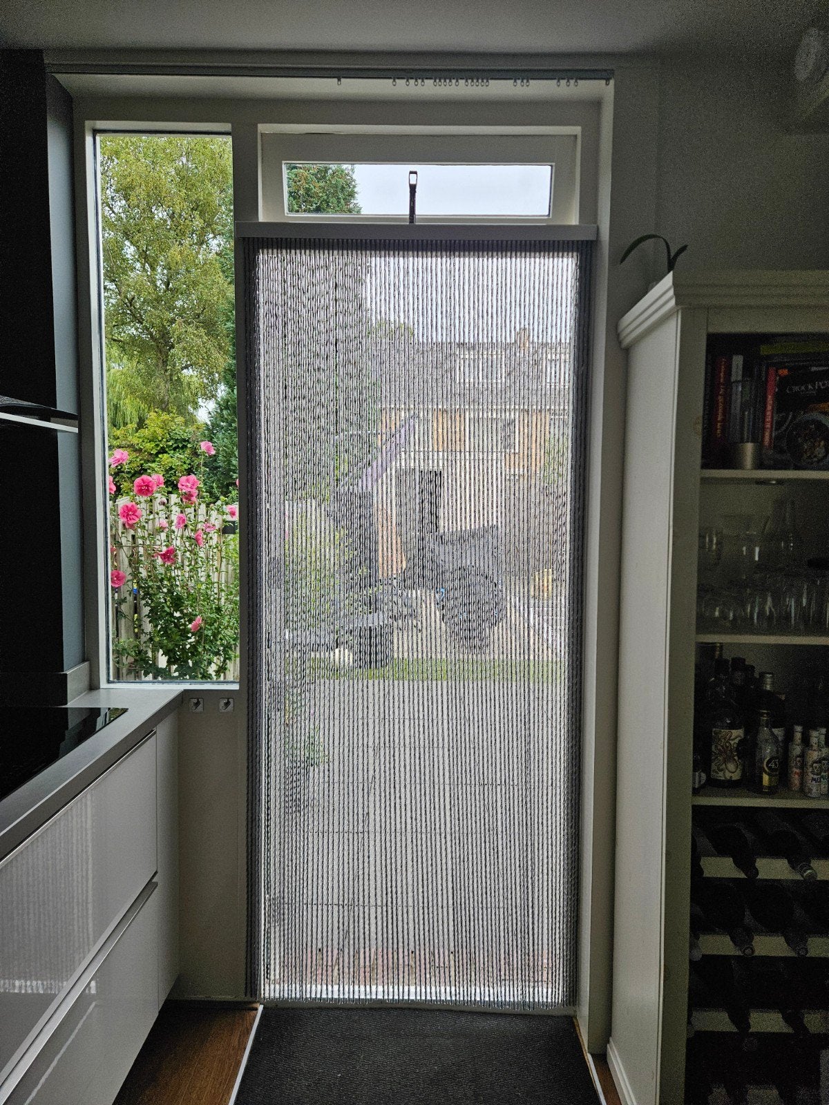 vlieger gordijn, Doe-het-zelf en Verbouw, Deuren en Horren, Ophalen of Verzenden, Zo goed als nieuw, Binnendeur, 215 cm of meer