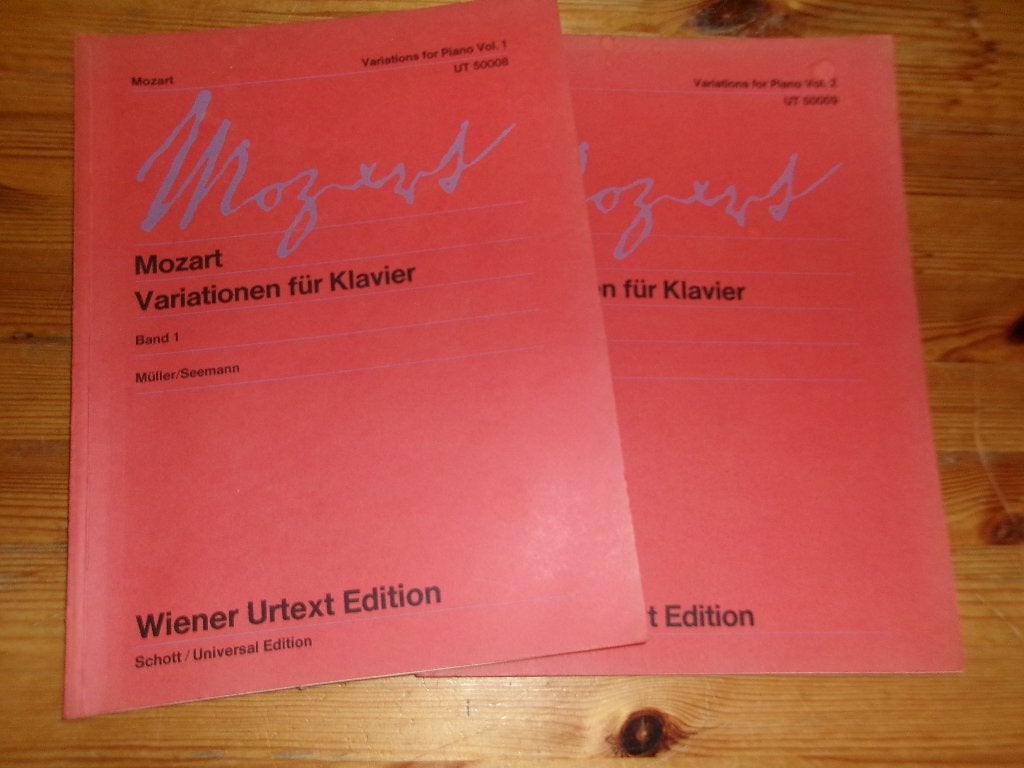 Mozart - variationen fur klavier band 1 en 2, Klassiek, Ophalen of Verzenden, Zo goed als nieuw, Artiest of Componist