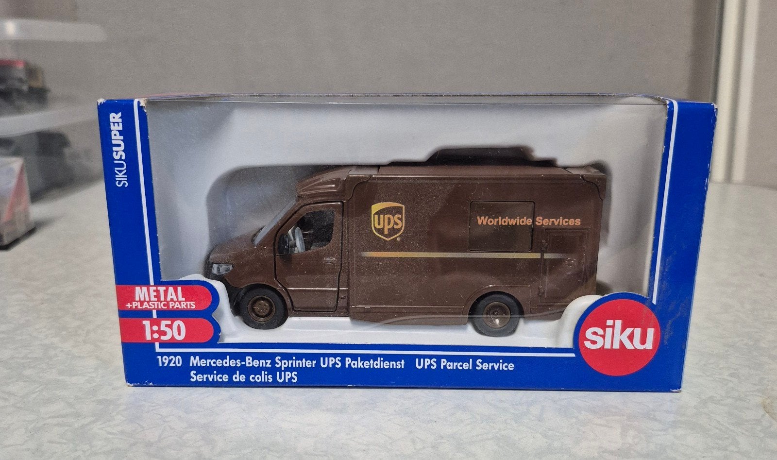 siku 1920 ups, Hobby en Vrije tijd, Modelauto's | 1:50, Ophalen of Verzenden, Nieuw, Bus of Vrachtwagen, SIKU