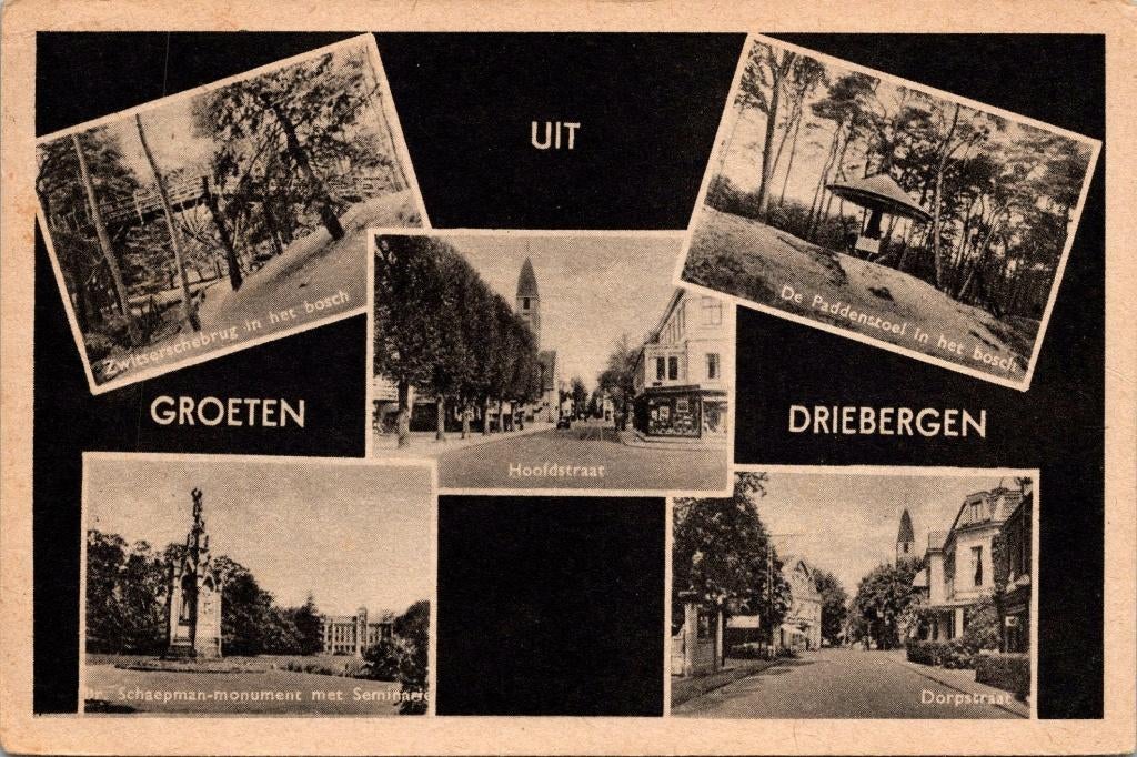 Groeten uit Driebergen (1950), Verzenden, 1940 tot 1960, Gelopen, Utrecht