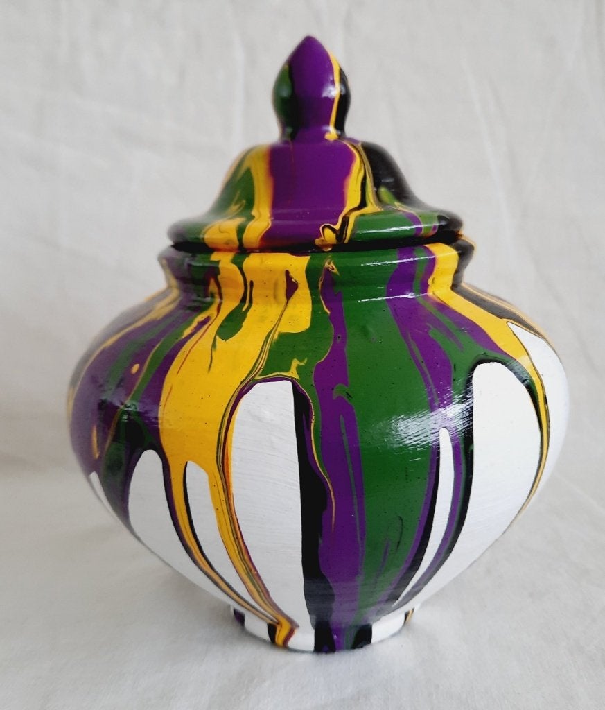 Urn Meerkleurig ( Verdeel urn ), Meerkleurig, Nieuw, Ophalen of Verzenden, Modern