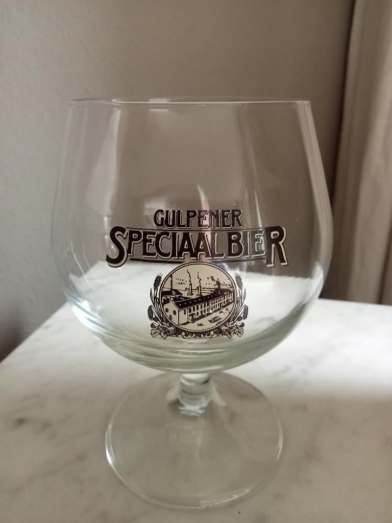 3 Vintage Gulpener speciaalbierglazen, Ophalen of Verzenden, Zo goed als nieuw, Glas of Glazen, Overige merken