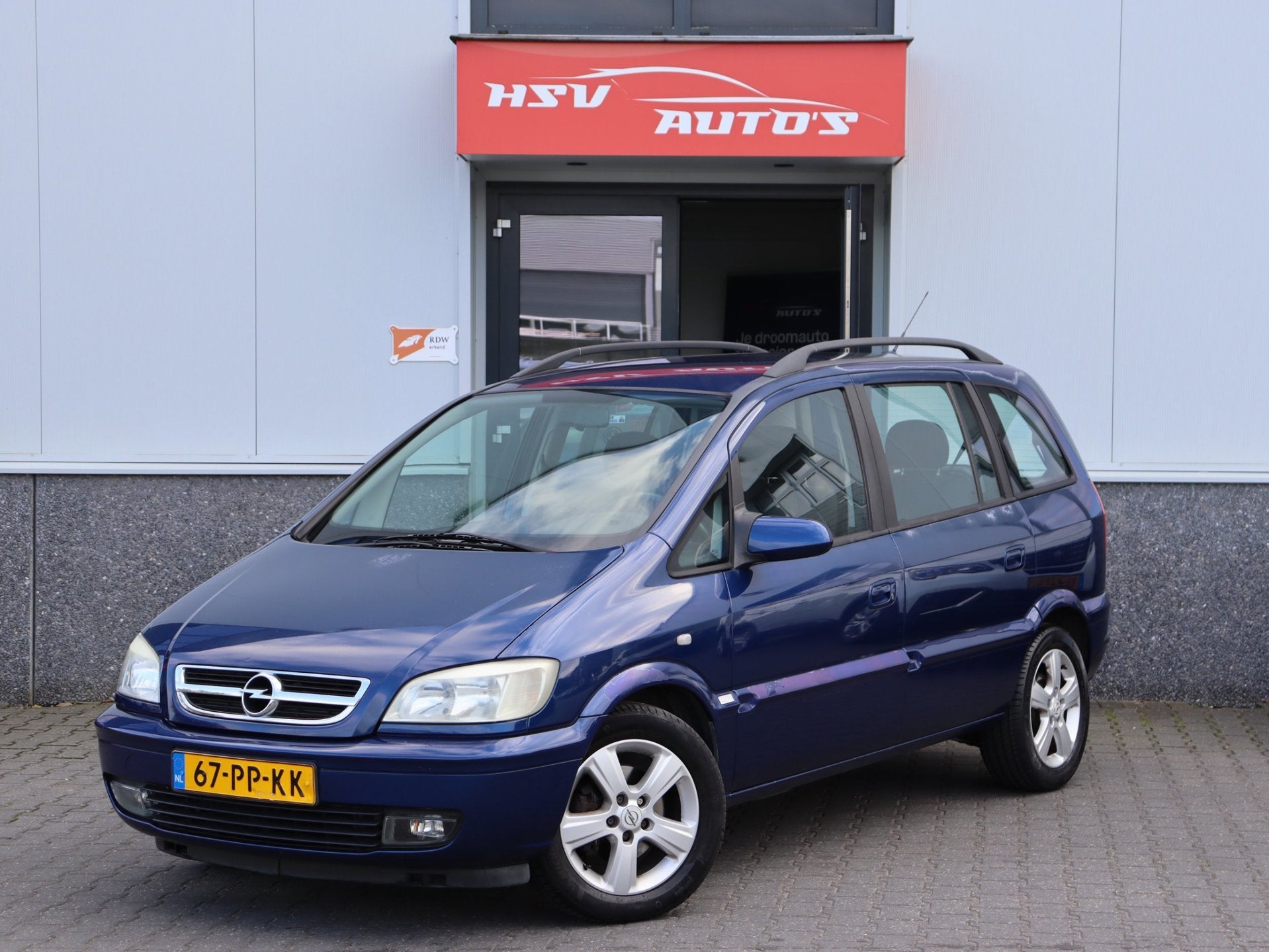 Opel Zafira 1.8-16V Maxx airco automaat org NL, Auto's, 125 pk, Gebruikt, 4 cilinders, Blauw