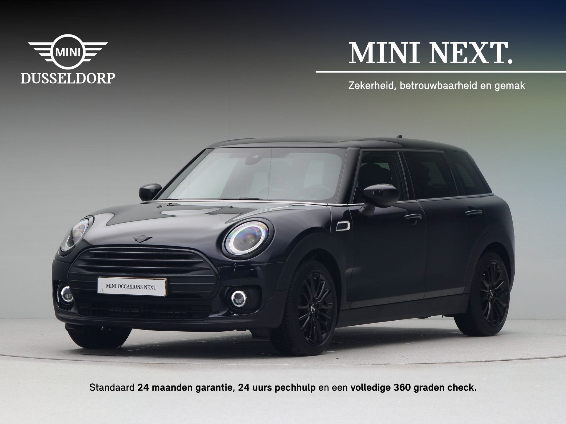 MINI Clubman Cooper Classic Business Edition Aut. (bj 2024), Auto's, 136 pk, Gebruikt, Leder en Stof, Zwart