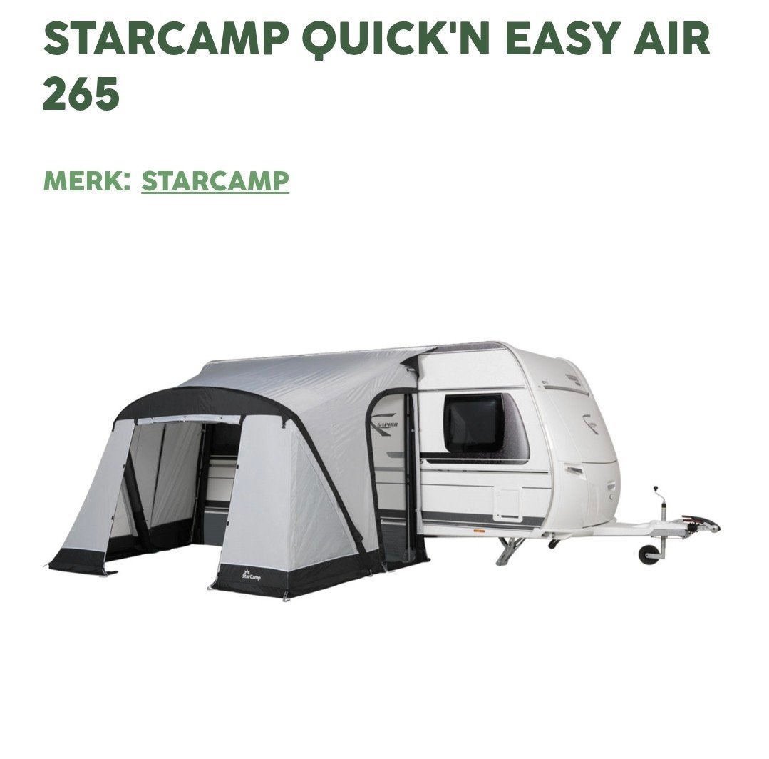 Dorema Starcamp quick 'n easy airtent 265, Ophalen of Verzenden, Nieuw
