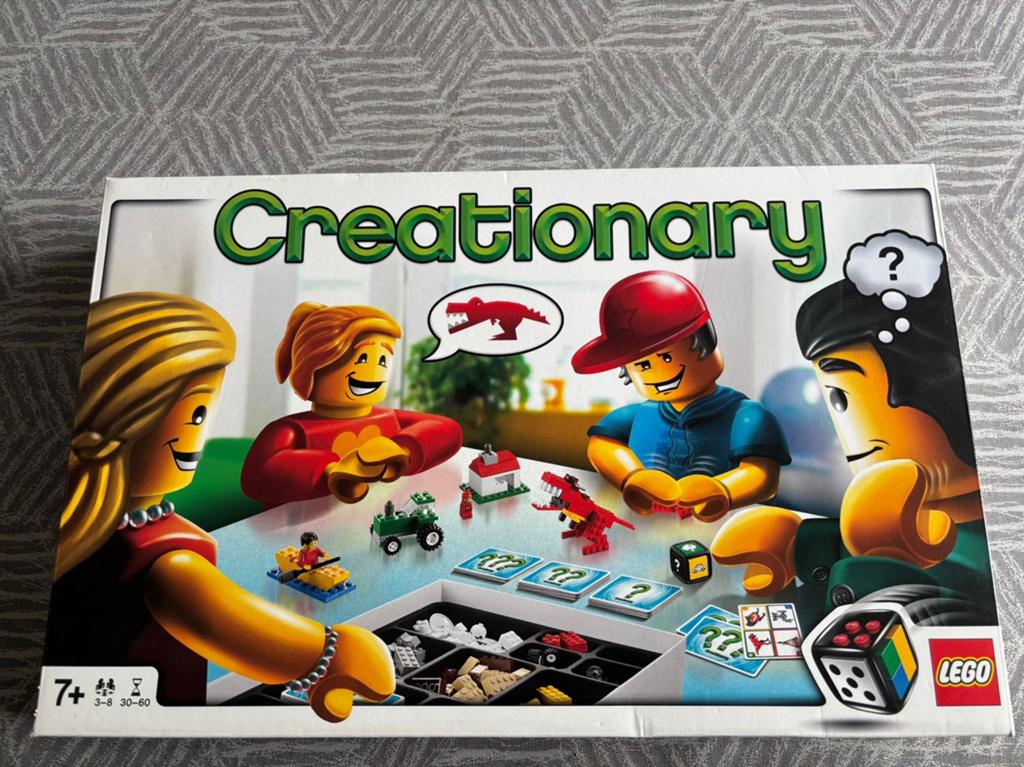Lego Creationary Bordspel - Bouw en Raadpleeg Plezier, Hobby en Vrije tijd, Gezelschapsspellen | Bordspellen, Drie of vier spelers