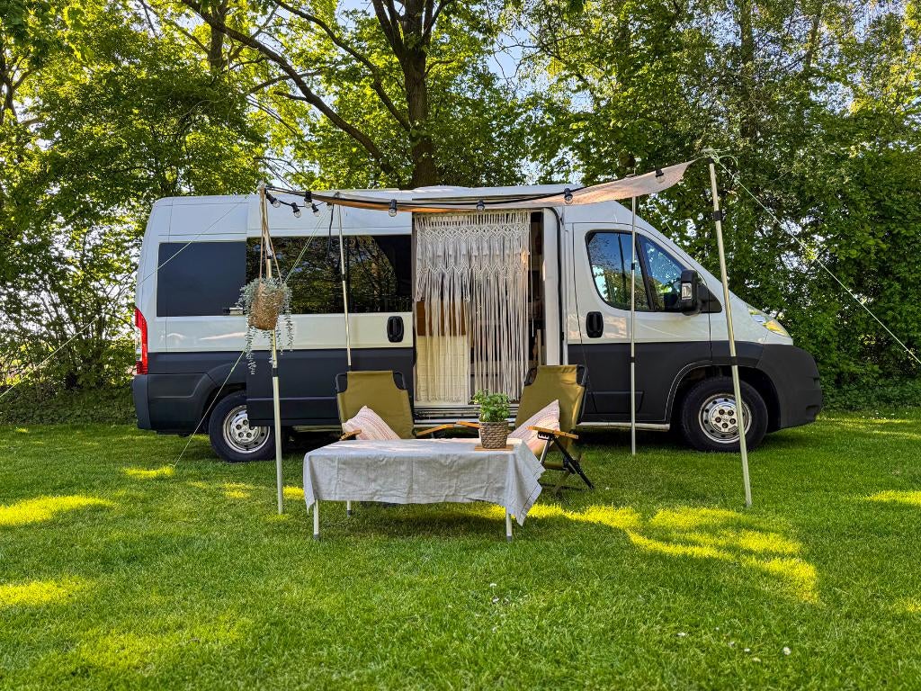 Peugeot Boxer Camper Bus (2010). Zelfbouw compleet, off-grid, Overige merken, Bestuurdersdeur, Koelkast, Tot en met 3