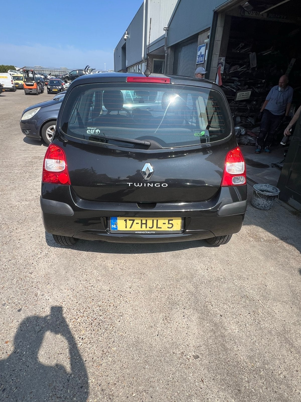 Renault Twingo 1.1 2008 Zwart, Auto's, Voorwielaandrijving, 31 €/maand, 4 cilinders, Zwart