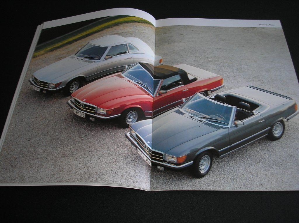 Mercedes-Benz 280 SL, 380 SL, 500 SL; R/C 107, juni 1981, Ophalen of Verzenden, Zo goed als nieuw, Mercedes