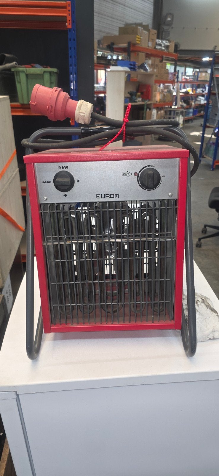 Euromac EK9002 Elektrische Kachel 9000 Watt, Ophalen, 30 tot 80 cm, Gebruikt, Kachel