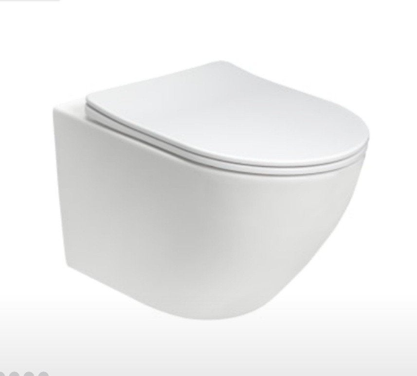 BLUE HAV WC + SC 53CM SPINFL GLANS WIT, Ophalen of Verzenden, Nieuw, Toilet