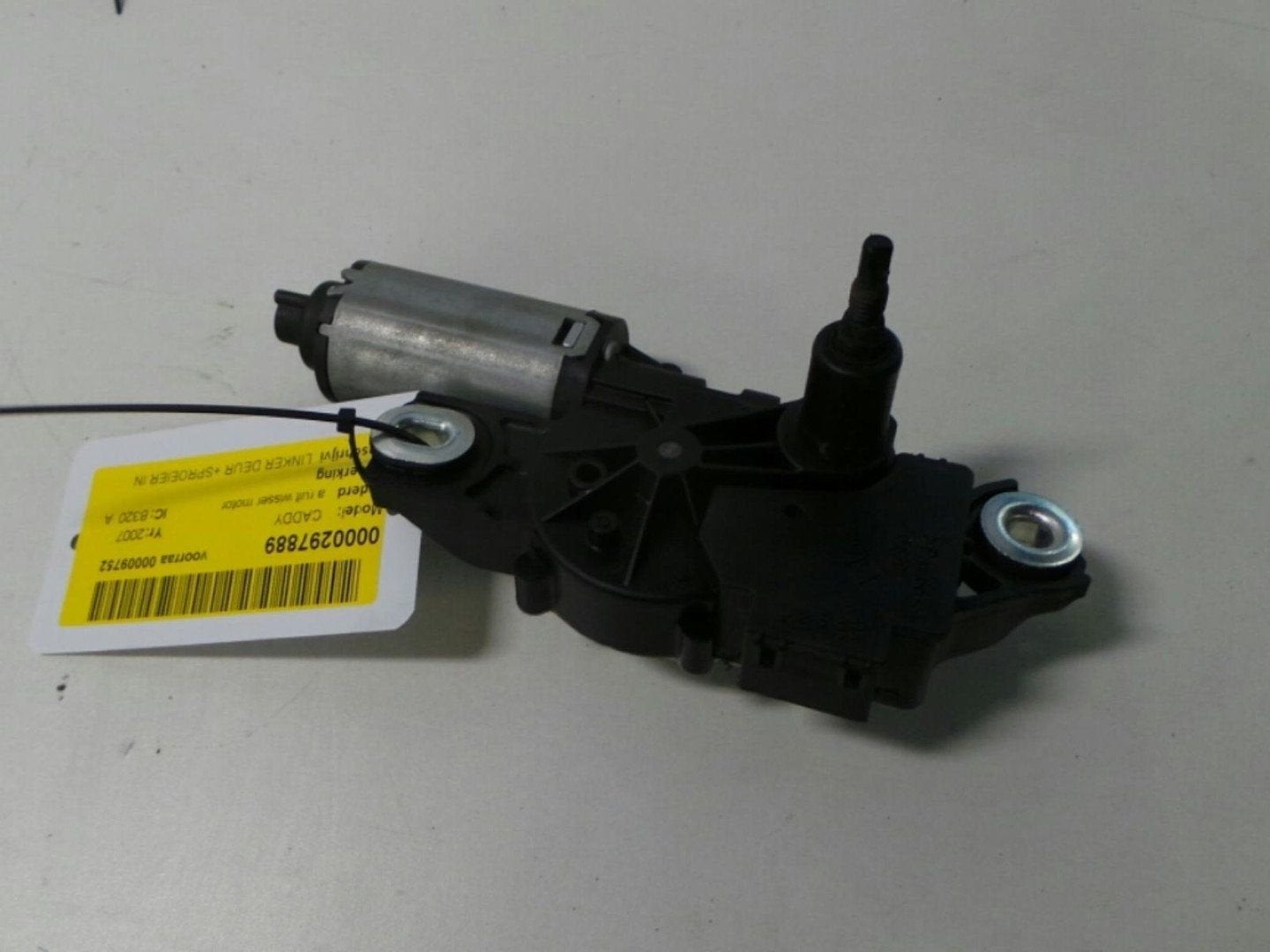 VOLKSWAGEN CADDY 2.0 SDI RUITENWISSERMOTOR ACHTER 2007, Ophalen of Verzenden, Gebruikt, ARN erkend