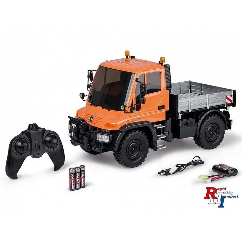907720 1:12 MB Unimog U300 2.4G 100% RTR orange, Ophalen of Verzenden, Nieuw, Overige schalen, Auto offroad