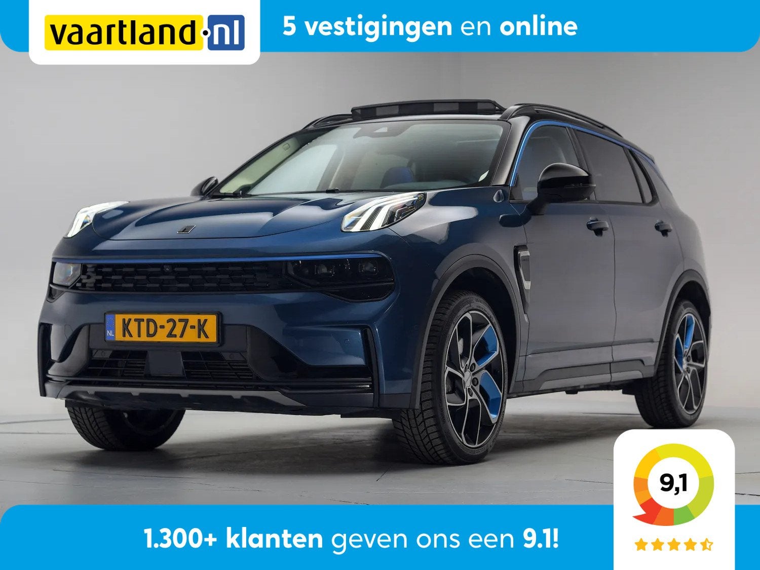 Lynk & Co 01 1.5 PHEV [ Panorama Navi 360-Camera Keyless ], Plug-in hybride, Bedrijf, Hybride Elektrisch/Benzine, 3 cilinders