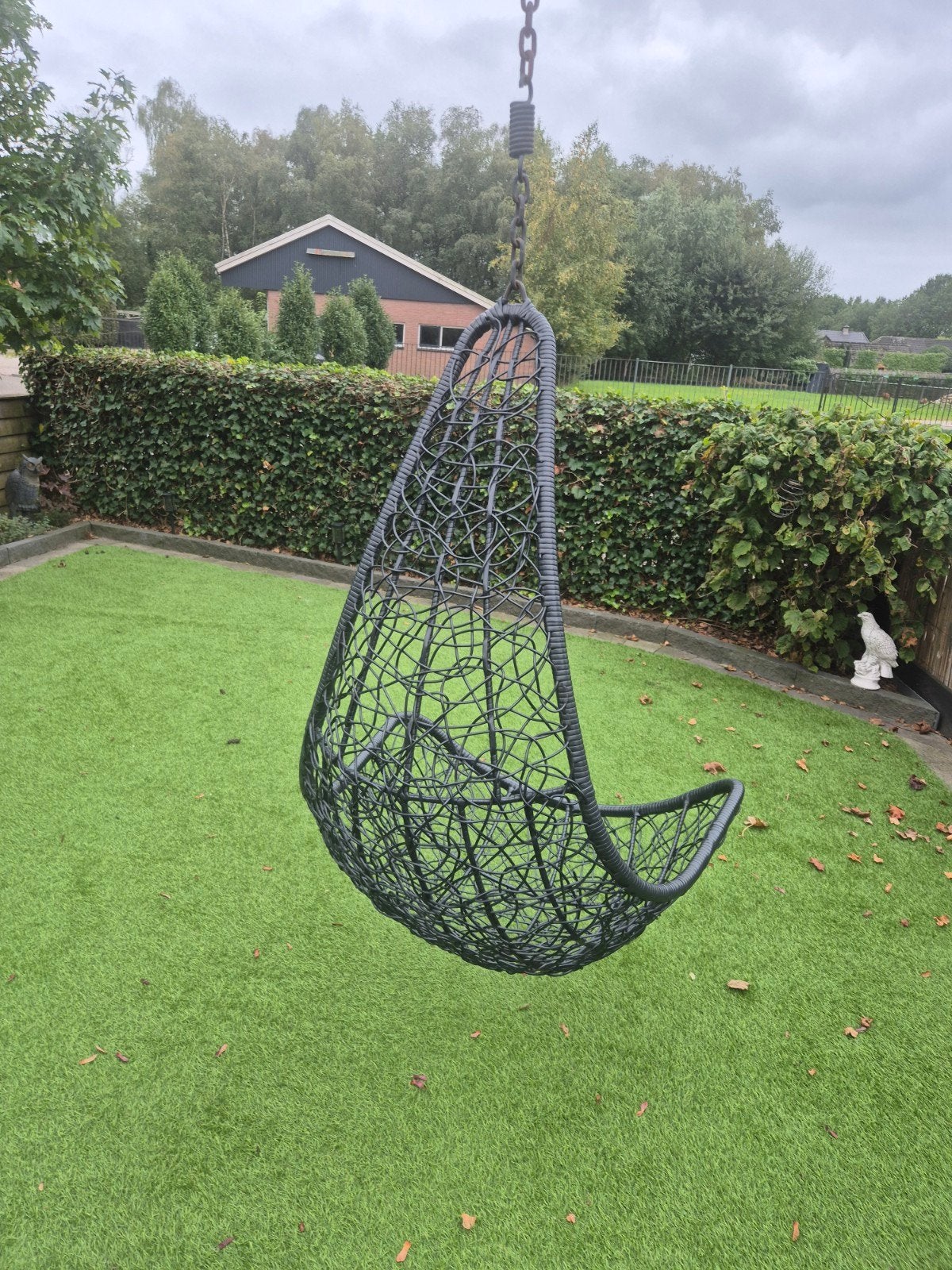 Comfortabele hangstoel voor buiten, Ophalen, Gebruikt, Wicker