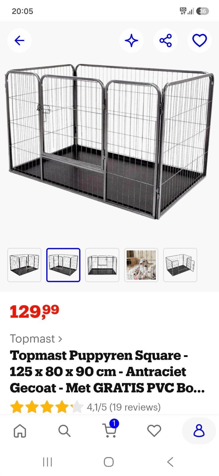 Puppyren, Ophalen, Zo goed als nieuw