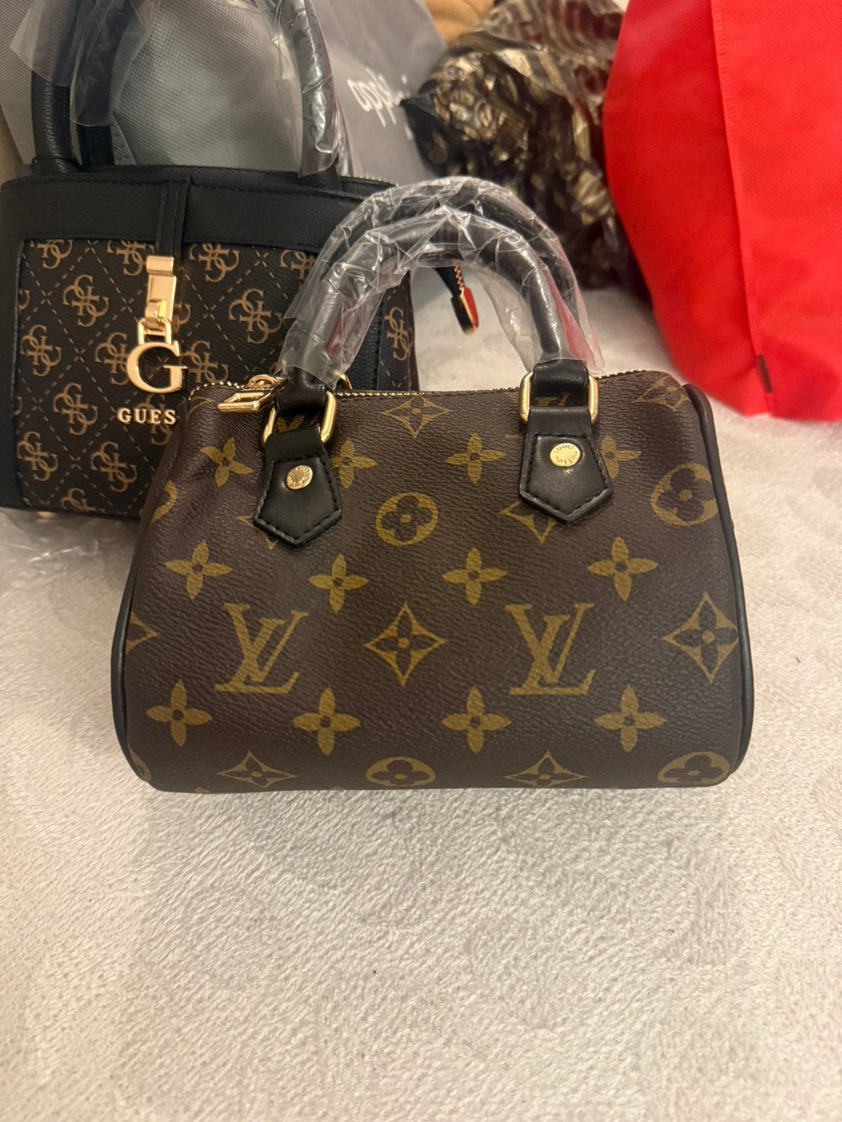 Louis Vuitton mini speedy, Sieraden, Tassen en Uiterlijk, Tassen | Damestassen, Ophalen of Verzenden, Zo goed als nieuw, Bruin