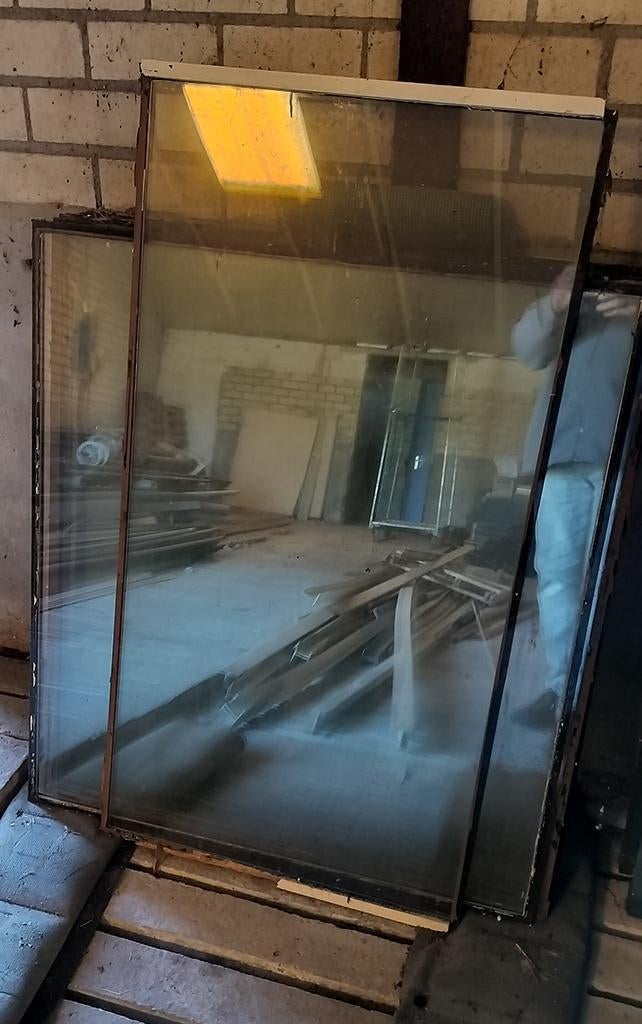 thermopane ruiten, Doe-het-zelf en Verbouw, Glas en Ramen, Ophalen, Gevelraam of Ruit, Gebruikt, 80 tot 120 cm