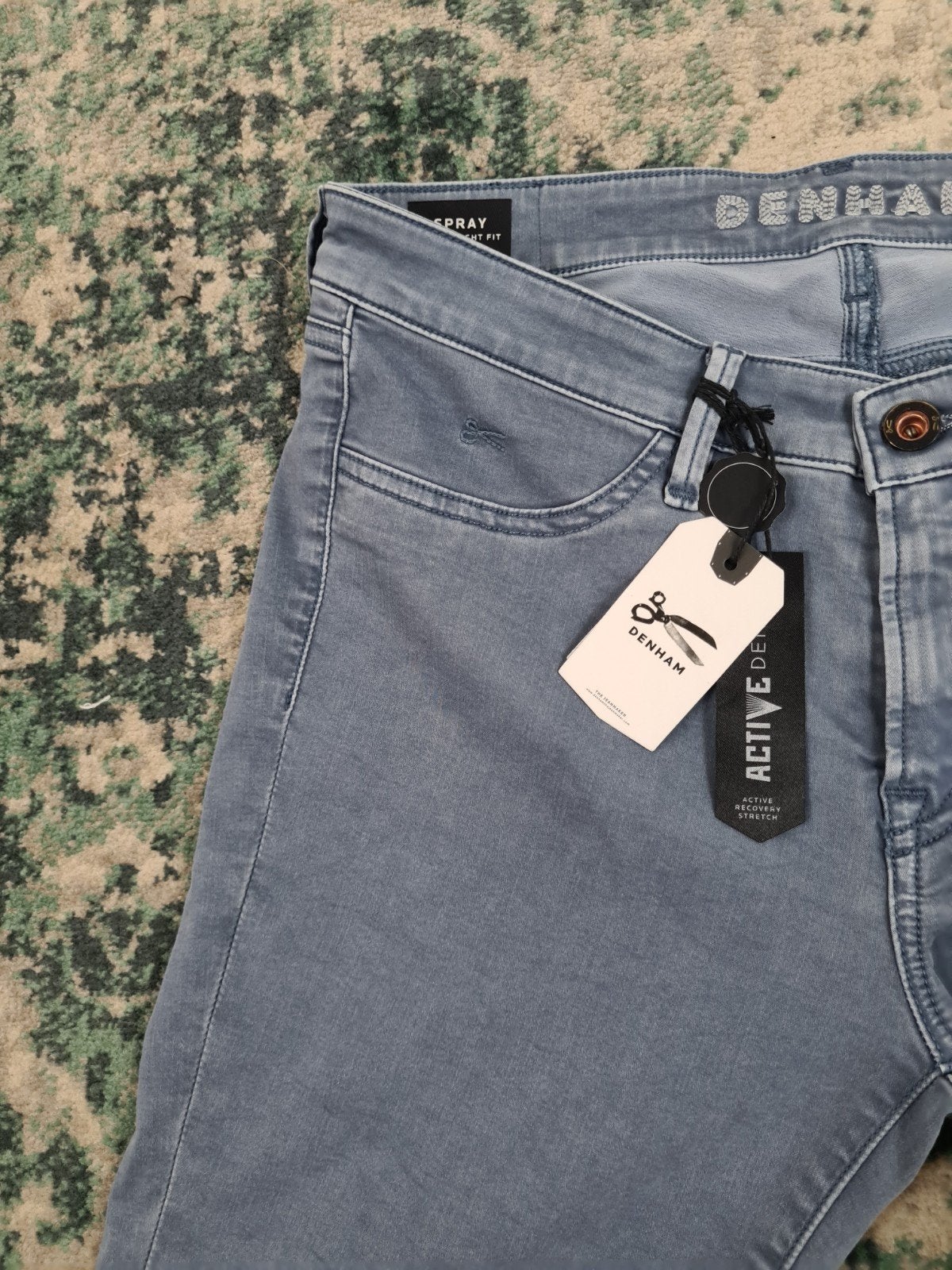 Denham Spray Super Tight Fit W29 L32 Nieuw Tulsi2932, Denham, Blauw, Nieuw, Ophalen of Verzenden