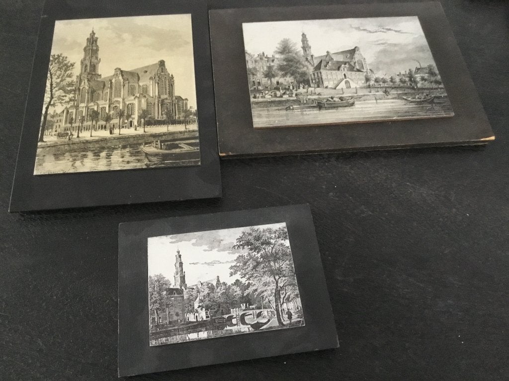 Reprodukties door Echo gemaakt Westerkerk +andere gebouwen, Ophalen of Verzenden, Gebruikt