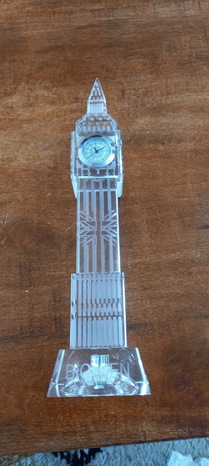 Glazen Big Ben klokje - souvenir uit Londen, Ophalen of Verzenden