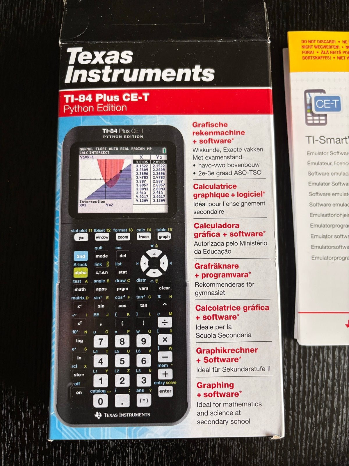 Texas Instruments TI-84 Plus CE-T Python Edition, Diversen, Ophalen, Grafische rekenmachine, Zo goed als nieuw