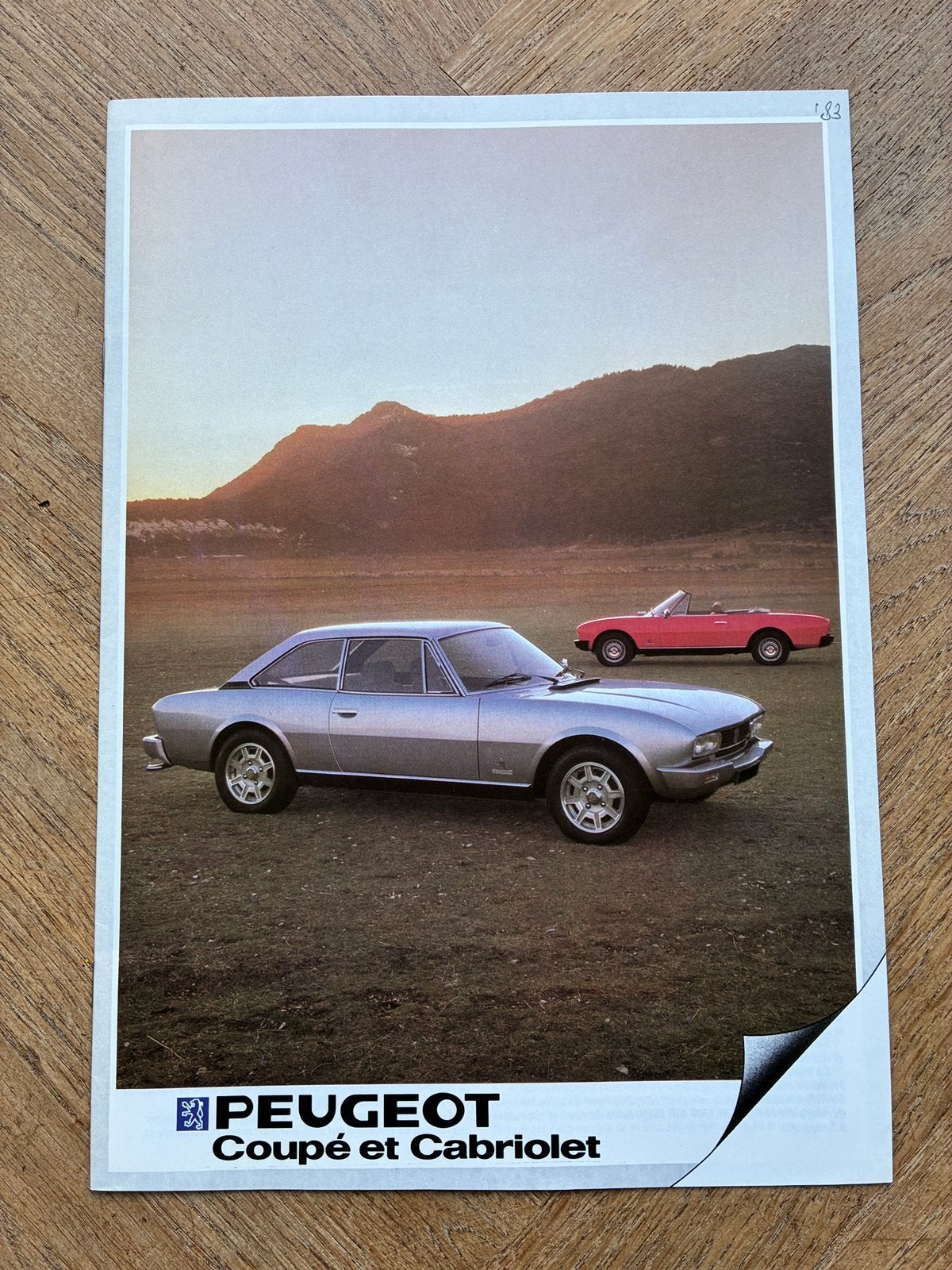 Peugeot 504 Coupé en Cabriolet brochure modeljaar 1983, Verzenden, Zo goed als nieuw, Peugeot