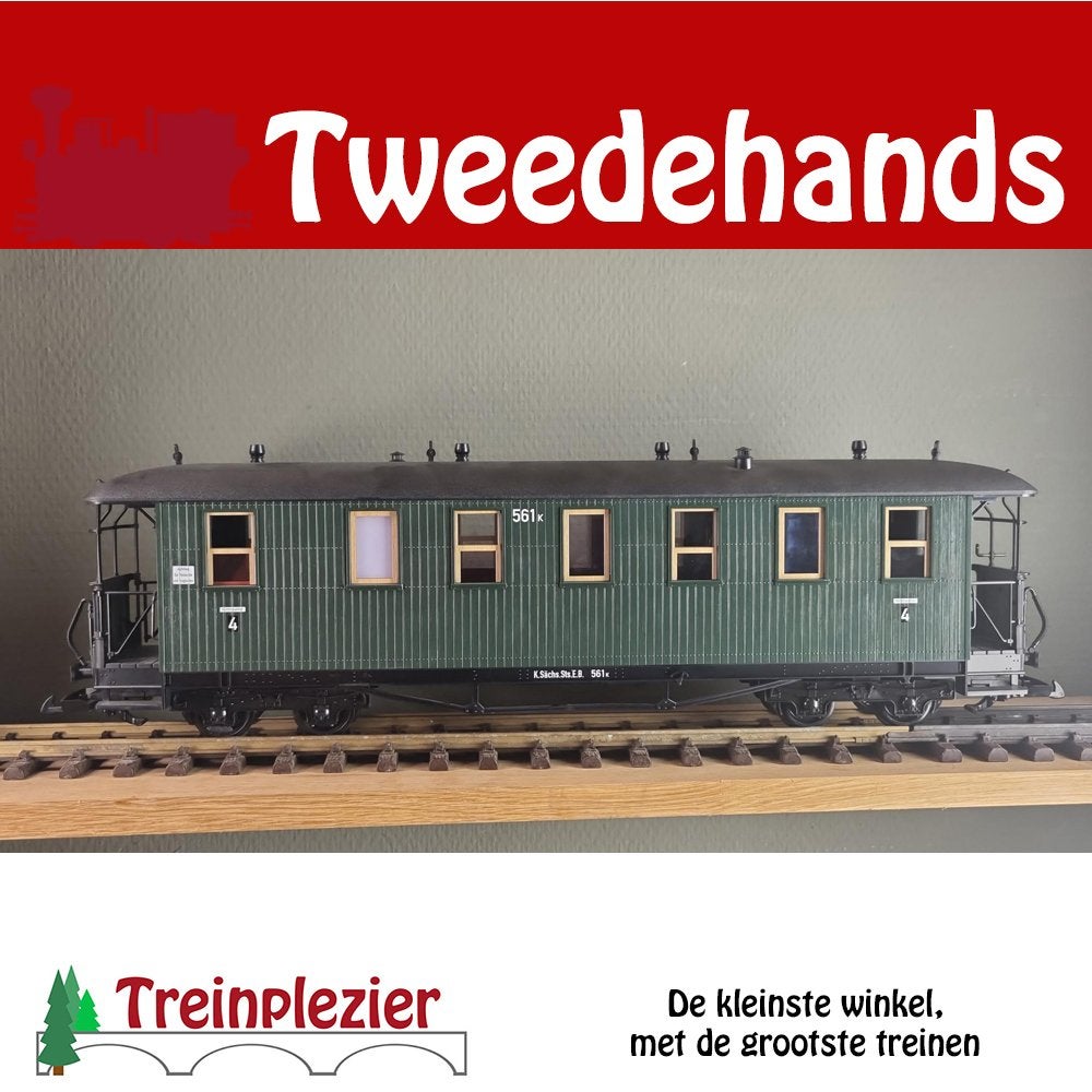 LGB 30354 G Sächsischer Personenwagen 4. Klasse, Niet ingevuld, Gelijkstroom, Niet ingevuld, Wagon