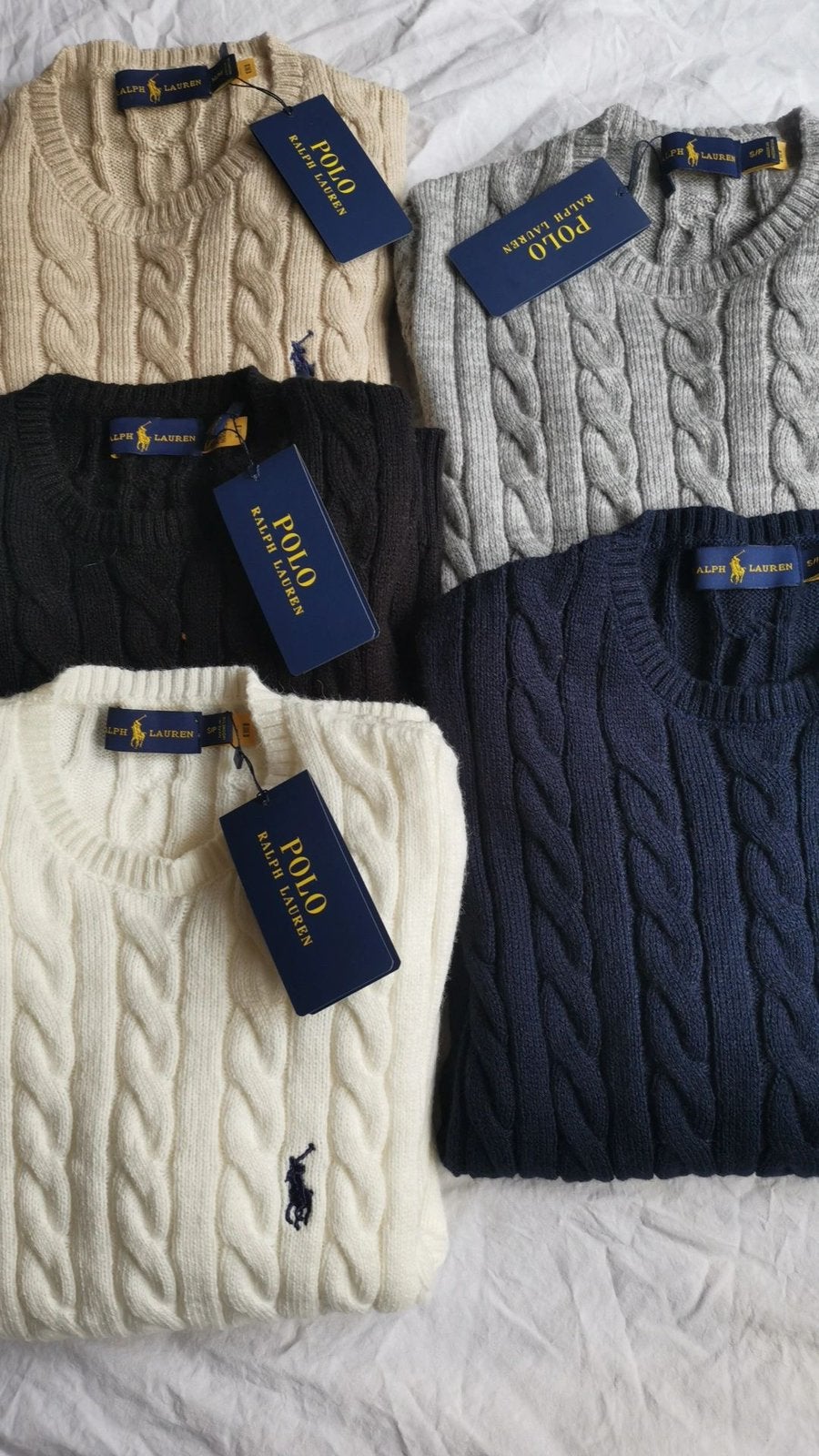 Ralph Lauren Kabel Truien | Nieuw, Overige kleuren, Nieuw, Overige maten, Ophalen of Verzenden