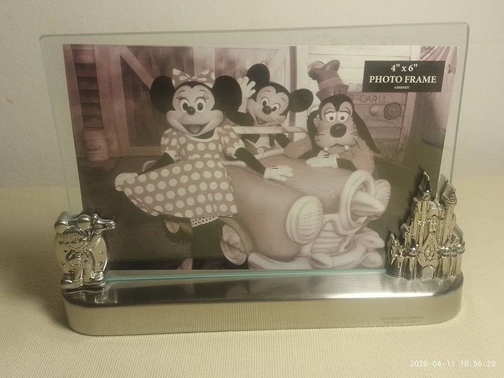 Disney fotolijstje Mickey Minnie, Verzamelen, Disney, Ophalen of Verzenden, Mickey Mouse, Zo goed als nieuw, Overige typen