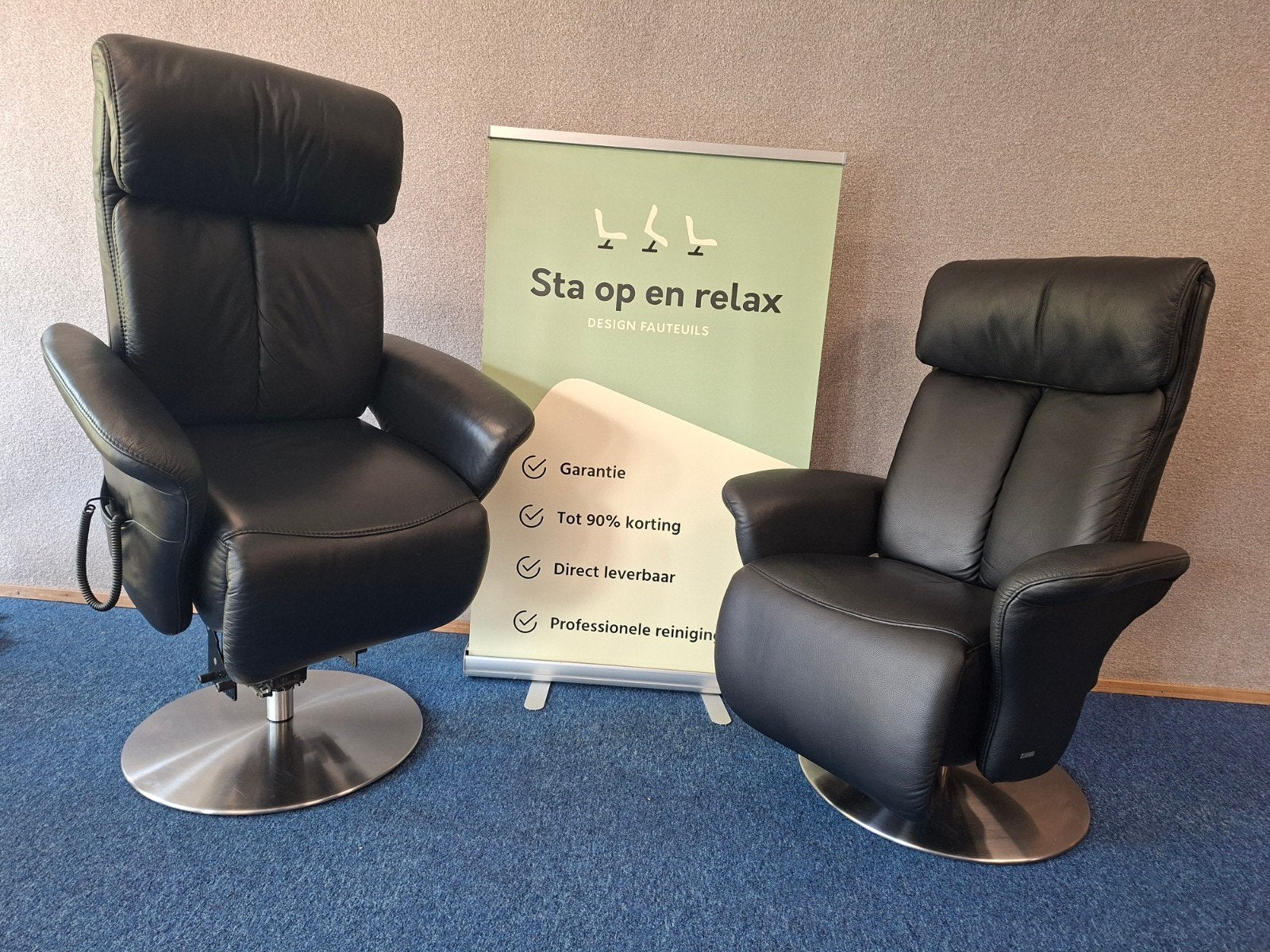 Sta op relax fauteuil Meubelzorg Sublime ZGAN evt op accu 🔋, Minder dan 75 cm, Hoofdstraat 60 Schijndel, Ophalen of Verzenden