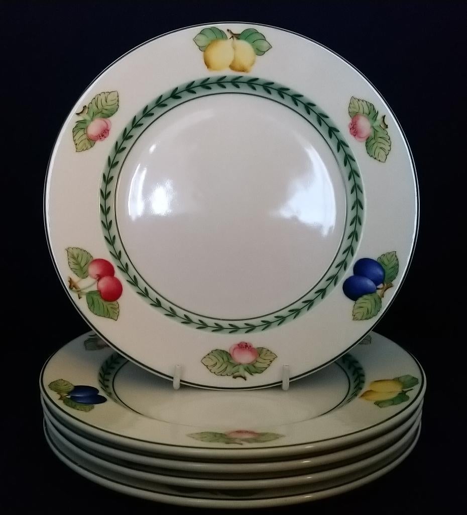 Villeroy & Boch French Garden Easy - 6 ontbijtborden, Ophalen of Verzenden, Zo goed als nieuw, Bord(en), Overige stijlen