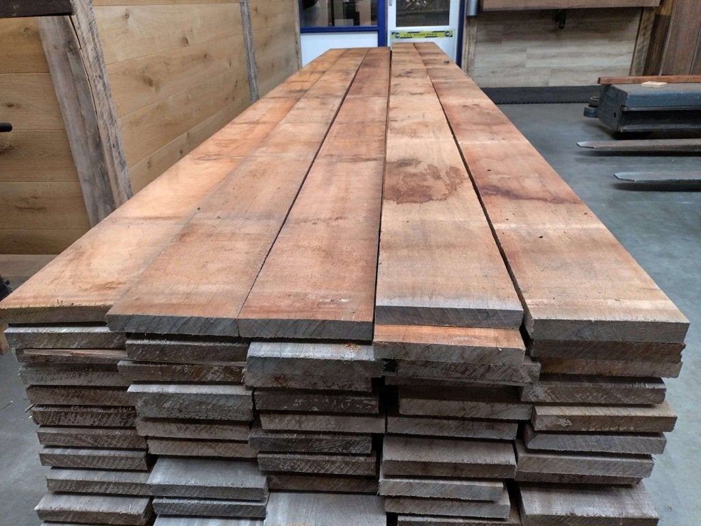 3x20 CM hardhouten fijnbezaagde planken hek brugdeel planken