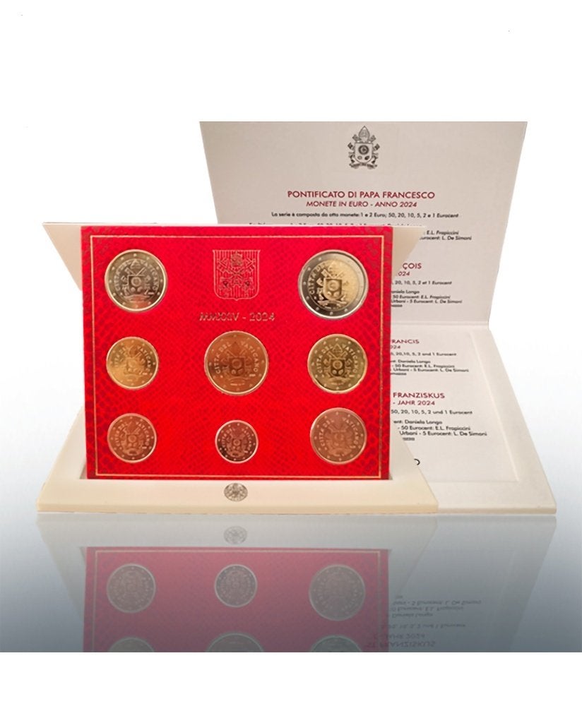 Muntset Vaticaan 2024 1ct t/m 2 euro, Verzenden, Vaticaanstad, Overige waardes, Setje