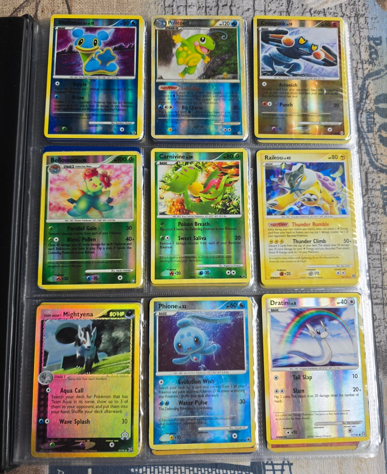Pokémon map vol met diverse Reverse Holo kaarten, Ophalen of Verzenden, Gebruikt, Meerdere kaarten