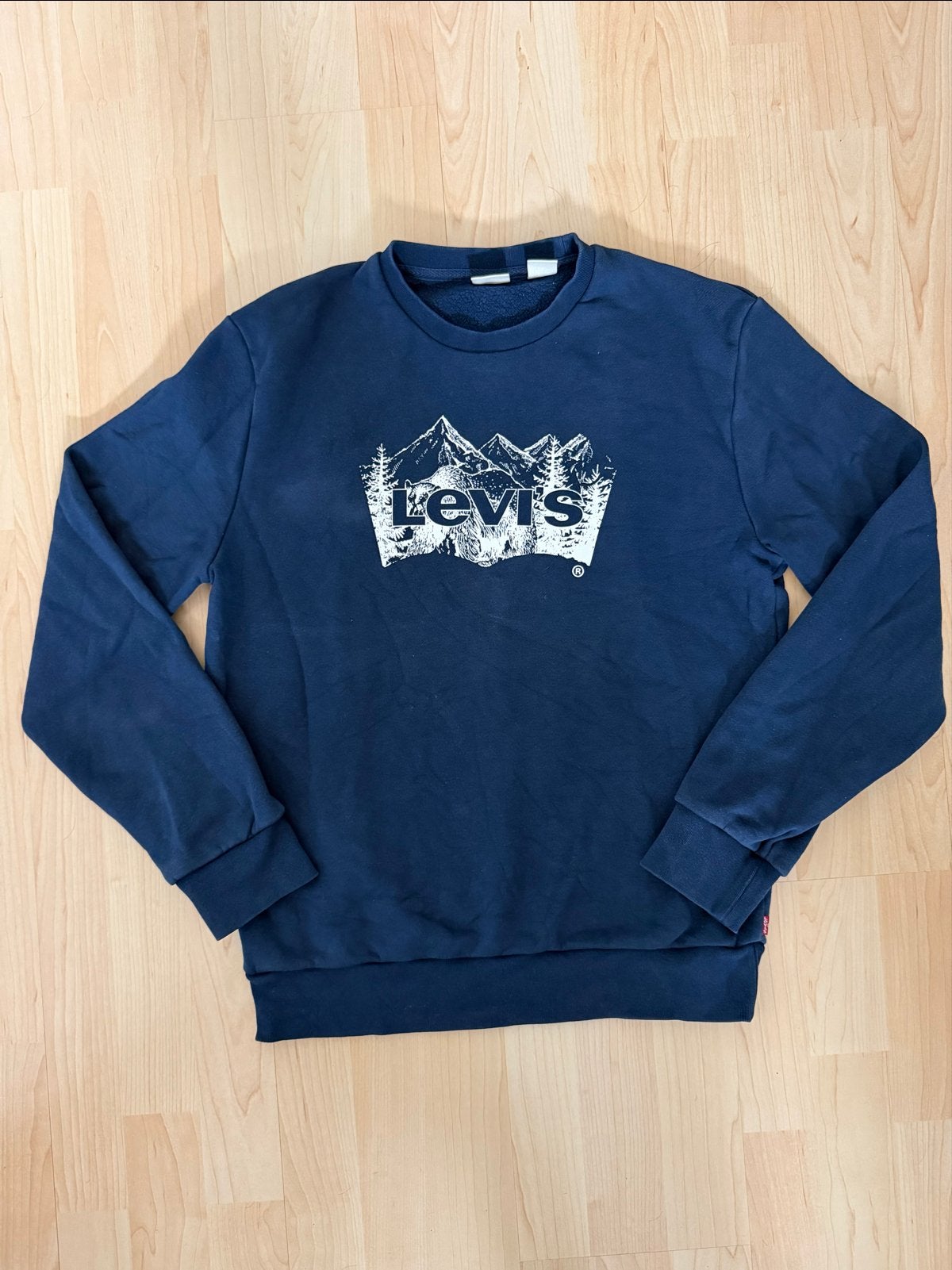 Levi's Crewneck Sweatshirt Maat S - Gedragen, Ophalen of Verzenden, Gedragen, Maat 46 (S) of kleiner, Blauw