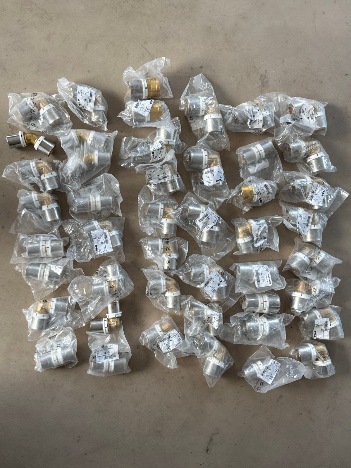 46 NIEUWE IVAR perskoppelingen 40 en 50mm, Ophalen, Nieuw, Koper, Overige typen