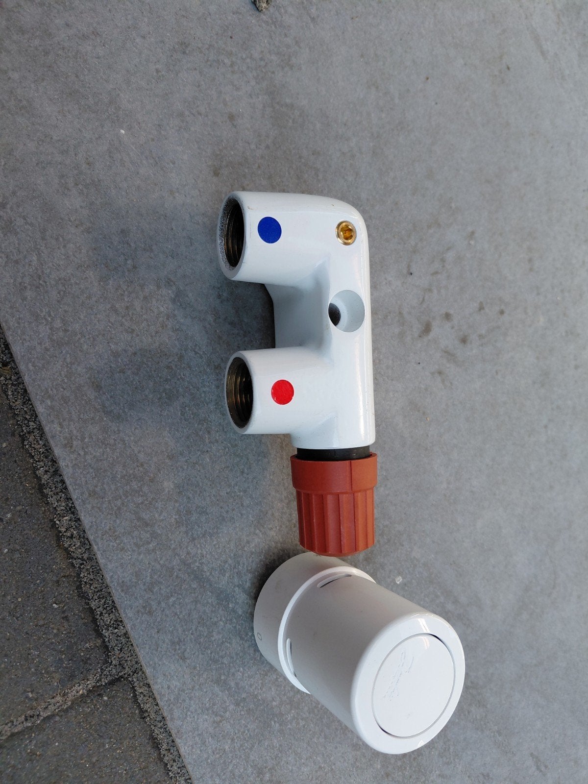 Vasco Design Ventielset middenaansluiting met thermostaatkop, Ophalen of Verzenden, Nieuw, Overige typen