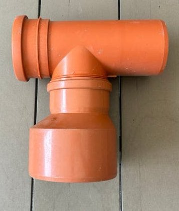 Pvc Rioleringsbuis splitsing met rubber afdichtingen, Pvc, Overige typen, Ophalen of Verzenden, Zo goed als nieuw